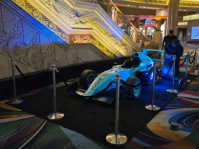 Custom Formula 1 car display installation