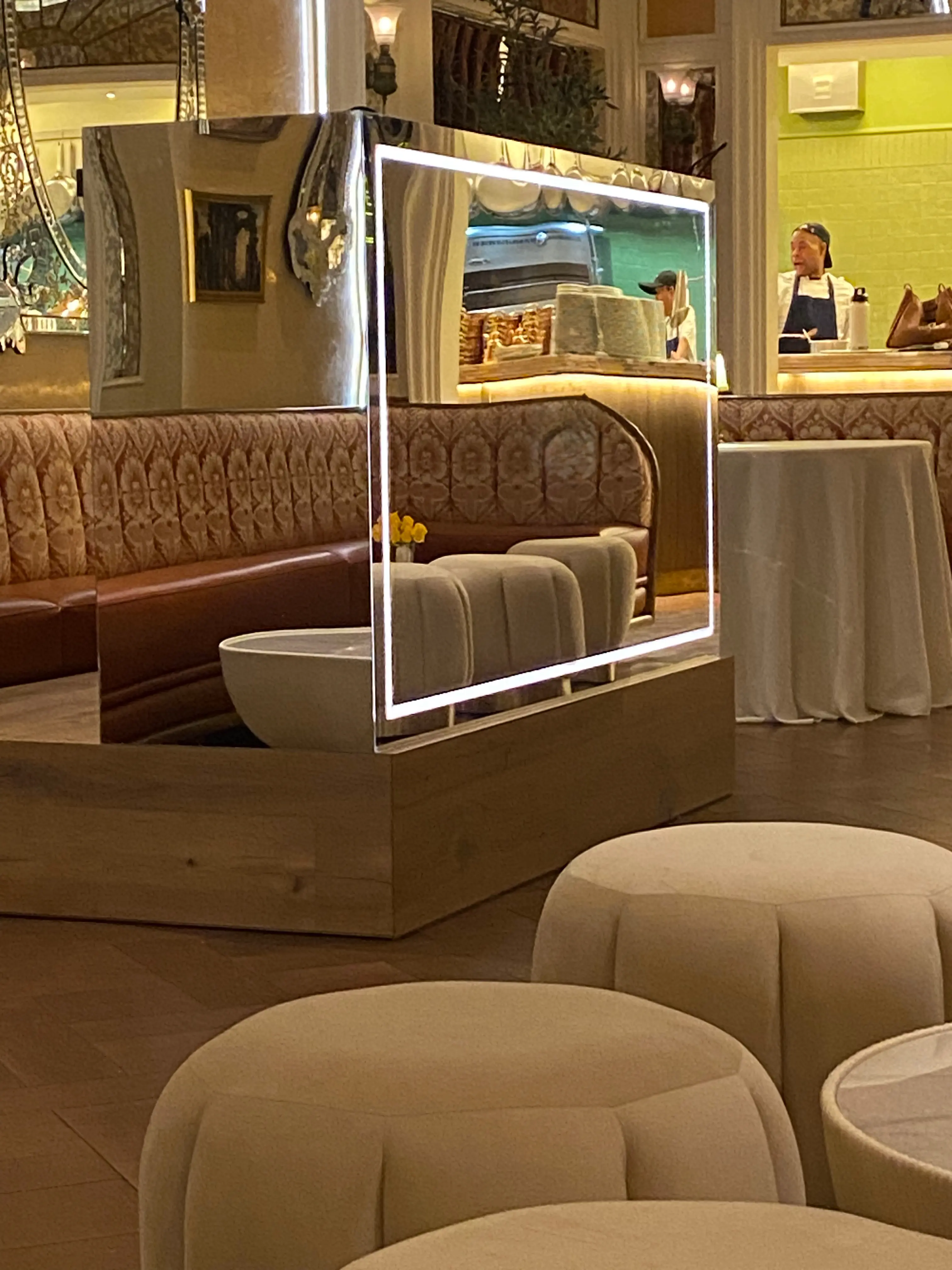 Custom-fabricated DJ booth built for a Las Vegas after-party production