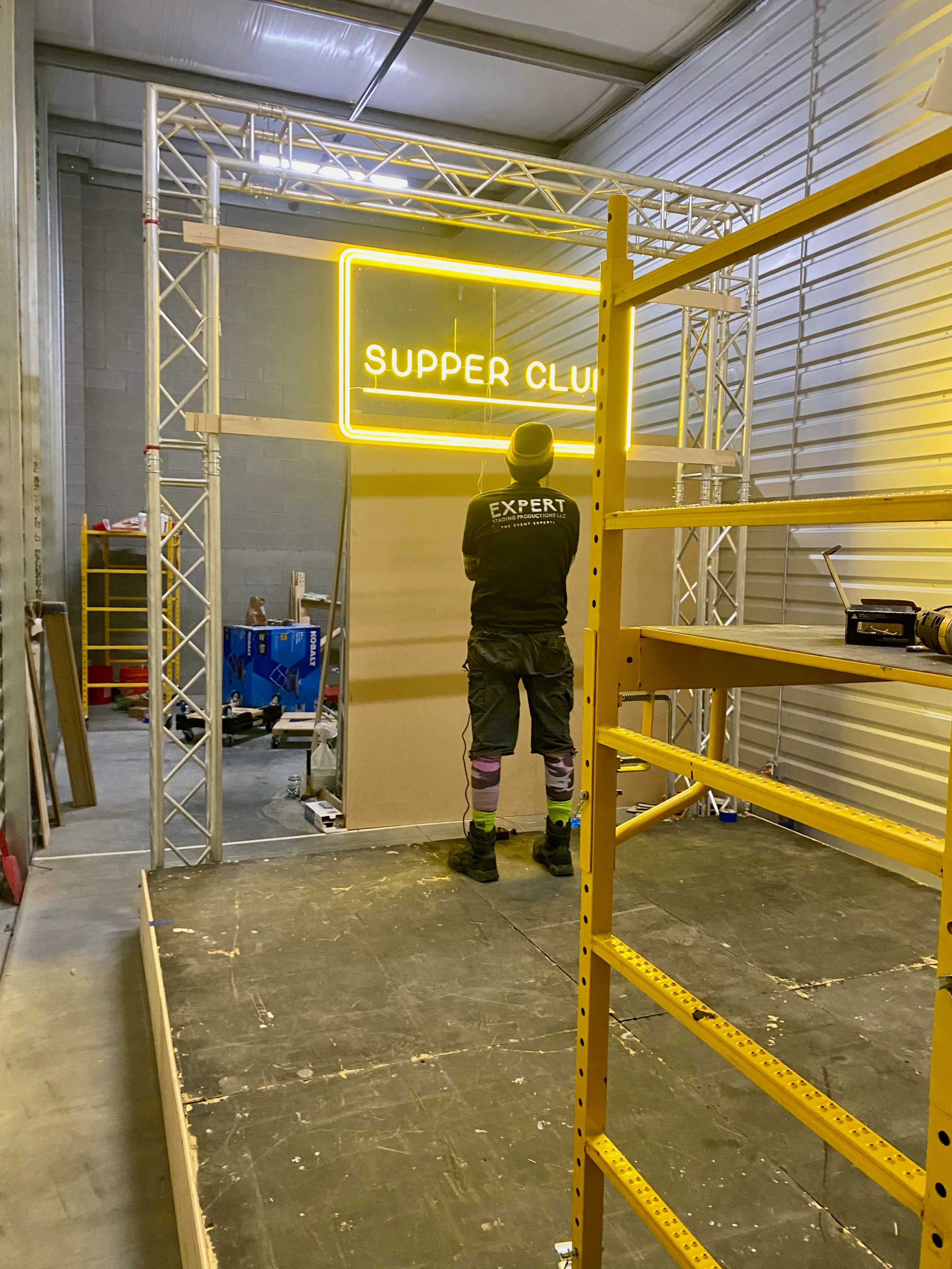 Custom scenery piece built in Expert Staging Productions' Las Vegas fabrication shop